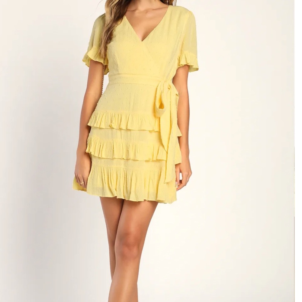Lulus yellow dress